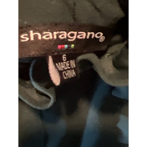 Sharagano Womens Green Ruffle Mock Neck Dress 6 Coquette Feminine - Picture 2 of 7